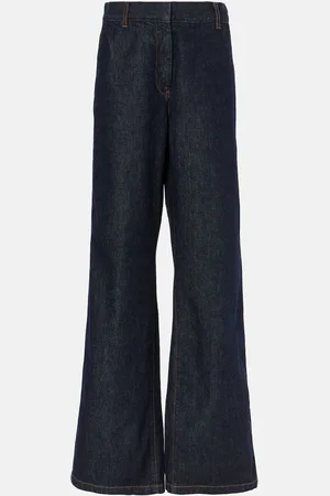 DRIES VAN NOTEN Jeans flared a vita alta