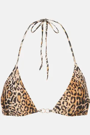 Melissa Odabash Top bikini Costa con stampa leopardata