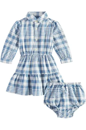 Ralph Lauren Baby - Abito e culottes in cotone a quadri