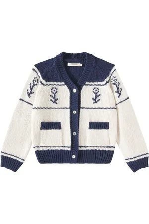 The New Society Cardigan Osaka con intarsi
