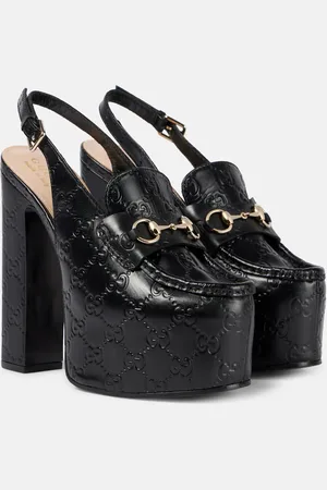 Gucci Pumps mocassino Horsebit GG in pelle