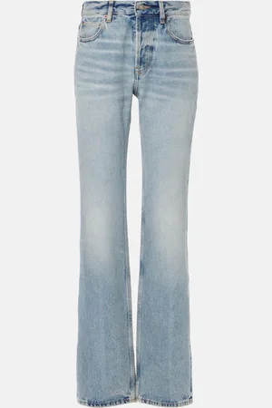 Saint Laurent Jeans regular Nico a vita alta
