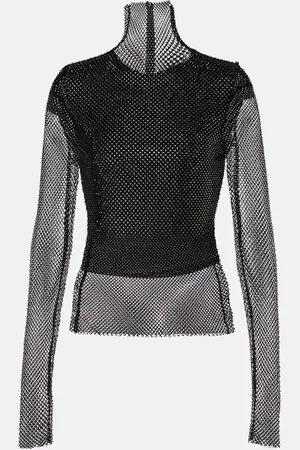 Sportmax Top cropped Valdai a rete