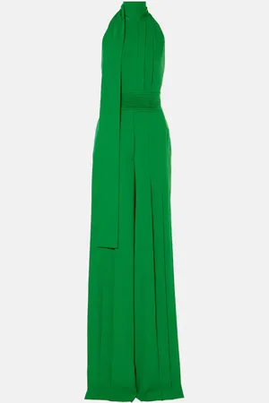 Elie saab Jumpsuit in crêpe con scollo all