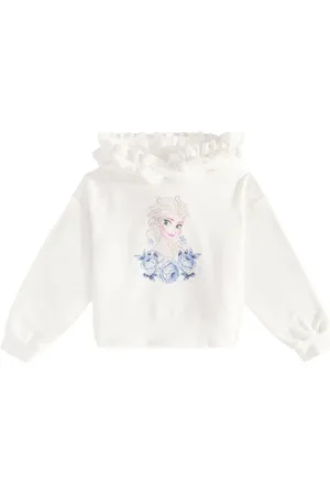 MONNALISA Felpa in misto cotone con cappuccio