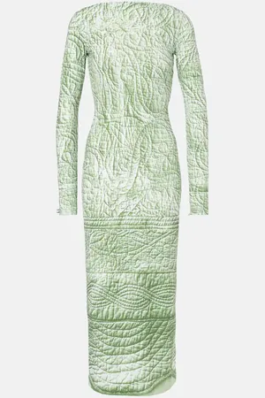 Maison Margiela Abito midi in jersey con stampa