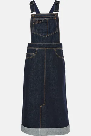 Victoria Beckham Gonna midi convertibile in denim