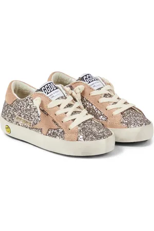 Golden Goose Sneakers Super-Star con suede e glitter