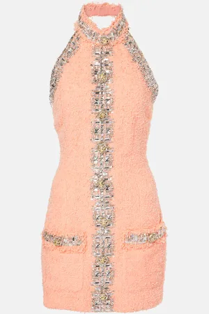 Balmain Miniabito con cristalli