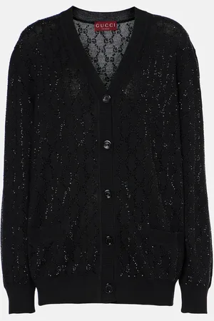 Gucci Cardigan GG Crystal in lana