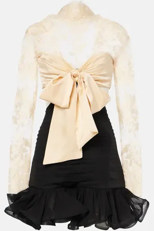 ZIMMERMANN Abito corto Illustration Flounce con pizzo