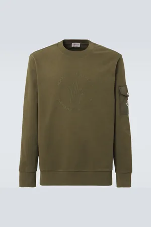 Moncler Felpa in jersey di cotone con logo