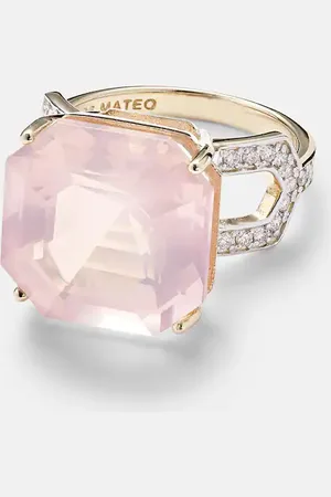 Mateo Anello in 14kt con topazio e diamanti