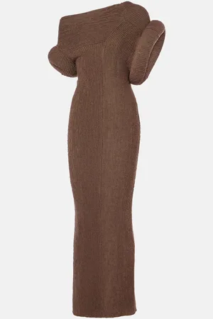Acne Studios Abito lungo asimmetrico Katon