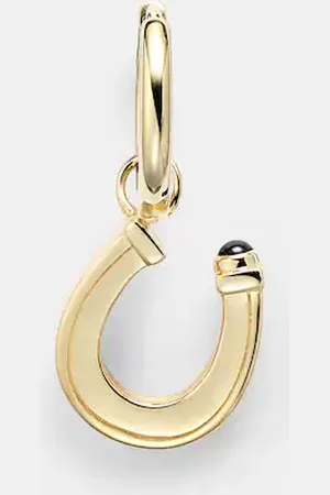 Marie Lichtenberg Orecchino singolo Baby Charm Horseshoe in 18kt con zaffiro