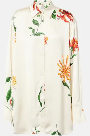 Totême Camicia in raso con stampa floreale