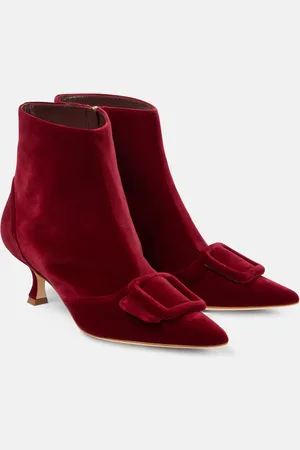 Manolo Blahnik Stivaletti Baylow in velluto