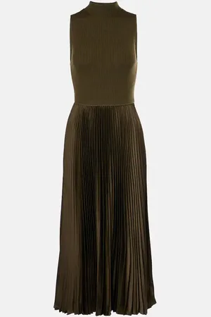 Ralph Lauren Abito midi a pieghe