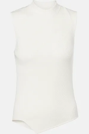 Totême Top asimmetrico in maglia a coste