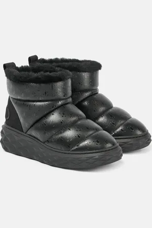 Jimmy Choo Stivaletti da neve Xan in pelle con shearling