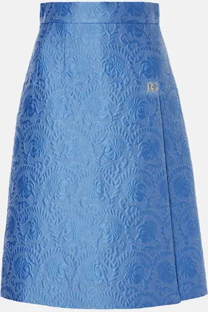 Dolce & Gabbana Gonna midi in jacquard di misto cotone