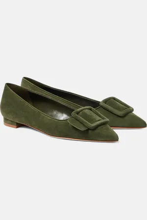 Manolo Blahnik Ballerine Maysaleflat in suede