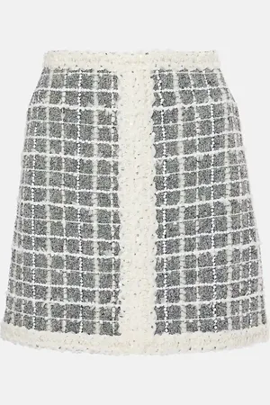 Giambattista Valli Minigonna in bouclé di misto lana