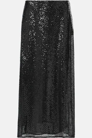 RIXO London Gonna lunga Ardith con paillettes