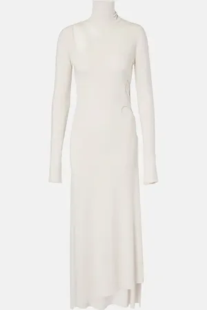 Victoria Beckham Abito midi in jersey con cut-out