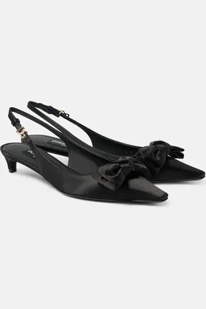 Dolce & Gabbana Pumps slingback in raso con fiocco