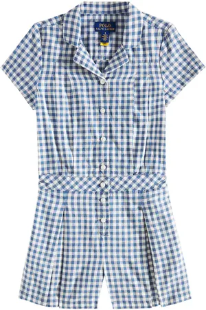 Ralph Lauren Tuta corta in cotone a quadretti