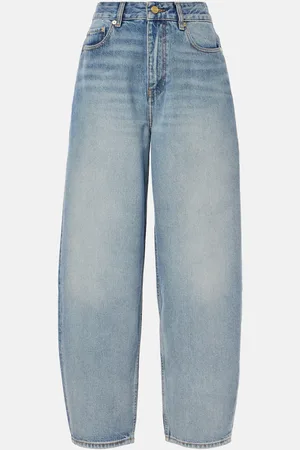 Ganni Jeans barrel e vita alta
