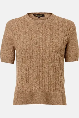 Loro Piana Top Trecca in cashmere a trecce