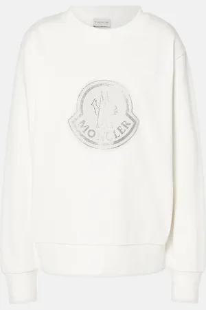 Moncler Felpa in jersey di misto cotone con logo