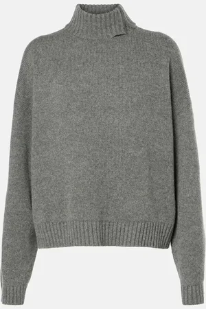 Brunello Cucinelli Dolcevita in cashmere con monili