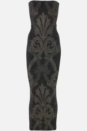 Wolford X Etro - Abito midi in jacquard lamé