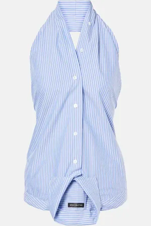 Balenciaga Top in cotone righe