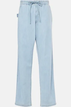 Bottega Veneta Jeans a gamba larga e vita alta