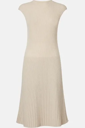 Loro Piana Abito Cervatto in cashmere a coste