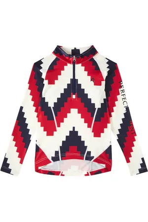Perfect Moment Top in jersey con mezza zip