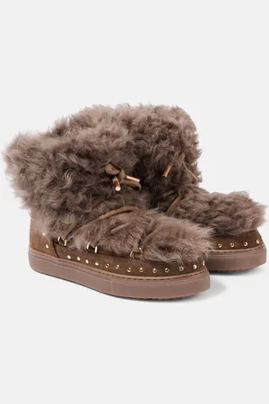 INUIKII Stivaletti in suede e shearling