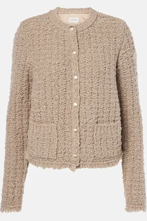 Moncler Cardigan in misto cotone e lana