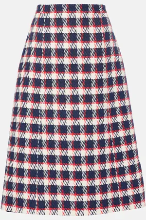 Carolina Herrera Gonna in misto cotone a quadri