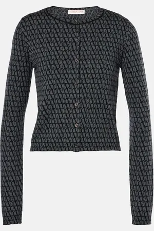 VALENTINO Cardigan Toile Iconographe in lana vergine