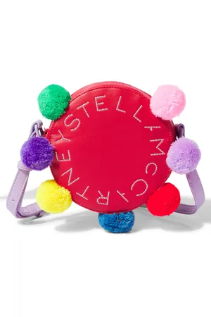 Stella McCartney Borsa a spalla con pompon e logo