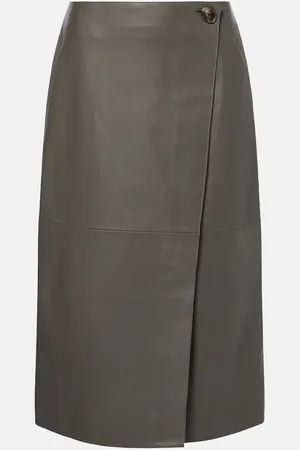 YVES SALOMON Gonna midi in pelle
