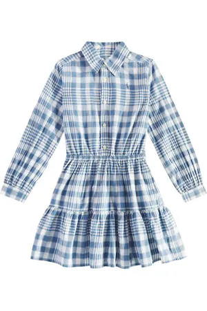 Ralph Lauren Abito chemisier in cotone a quadri