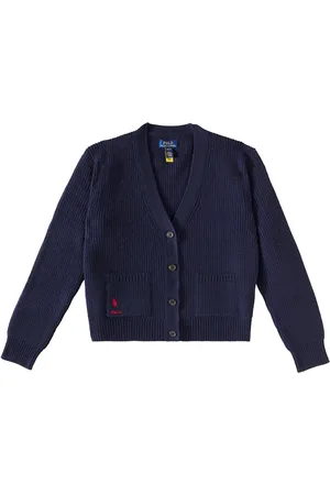 Ralph Lauren Cardigan in lana e cashmere a coste