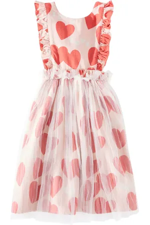Jelly Mallow Abito Love Frill in cotone con tulle