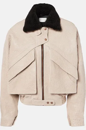 MAGDA BUTRYM Giacca in pelle con shearling
